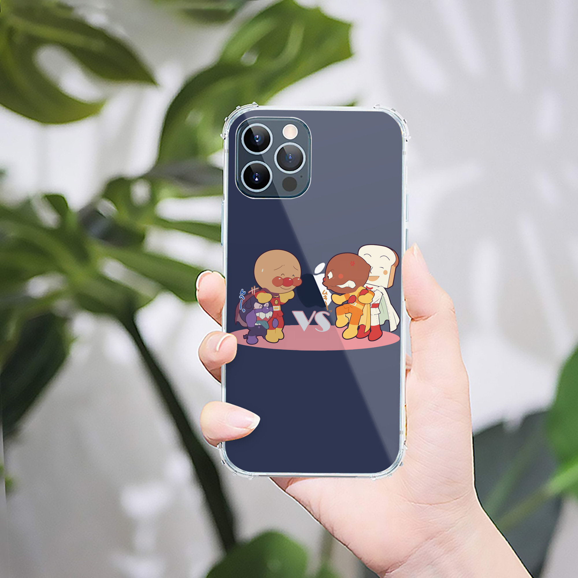 （画像用） アンパンマン Anpanman 【iPhone 12シリーズ対応】透明スマホケース（クリアソフトケース）